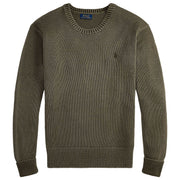 POLO RALPH LAUREN Maglione In Cotone Tinto In Capo 710981614 002 COMPANY OLIVE 