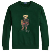 POLO RALPH LAUREN Felpa In Pile Con Orso Polo 710981794 001 MOSS AGATE HOLIDAY BEAR 