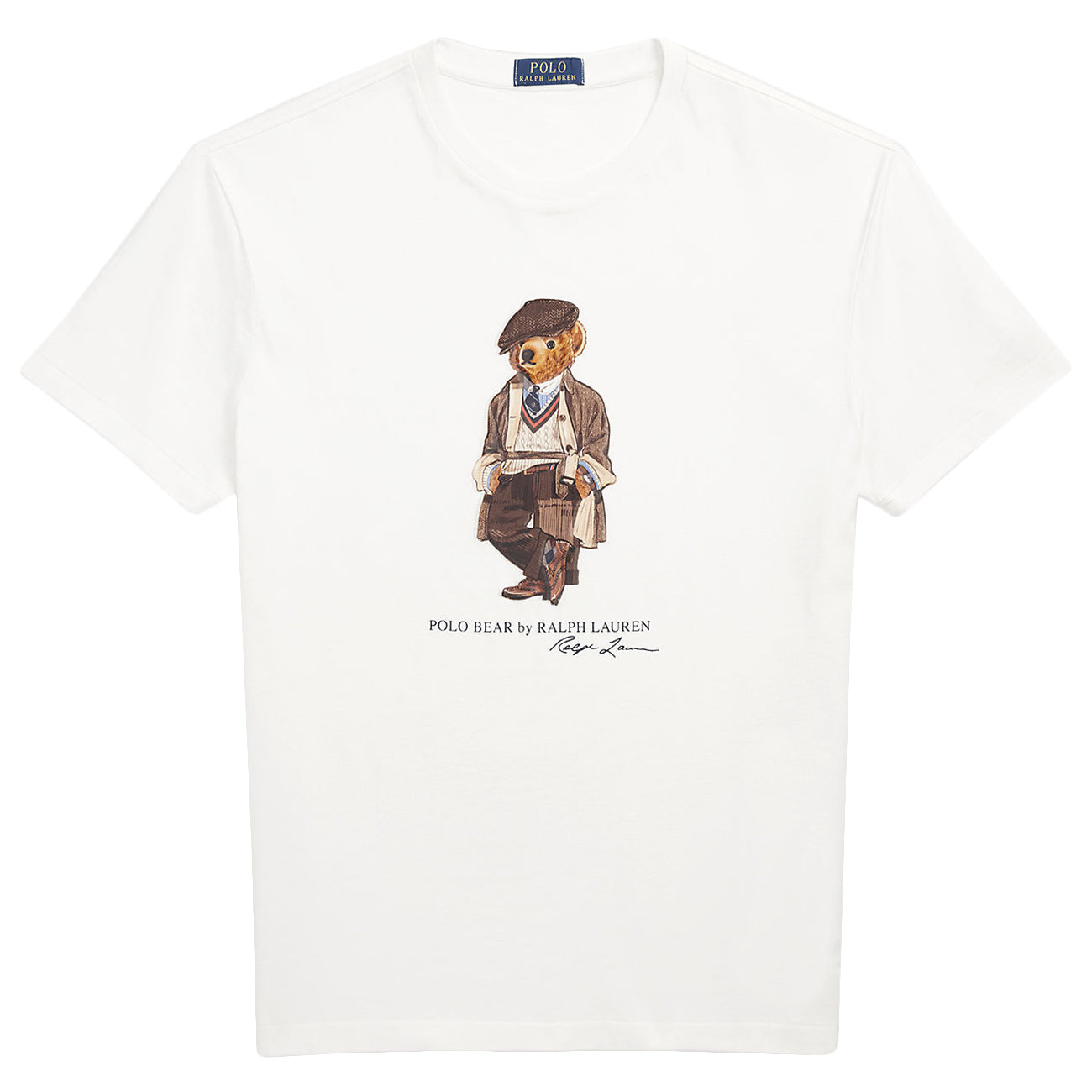 POLO RALPH LAUREN T-Shirt In Jersey Polo Bear Slim Fit 710P00085 001 DECKWASHB WHITE HRTG BEAR 