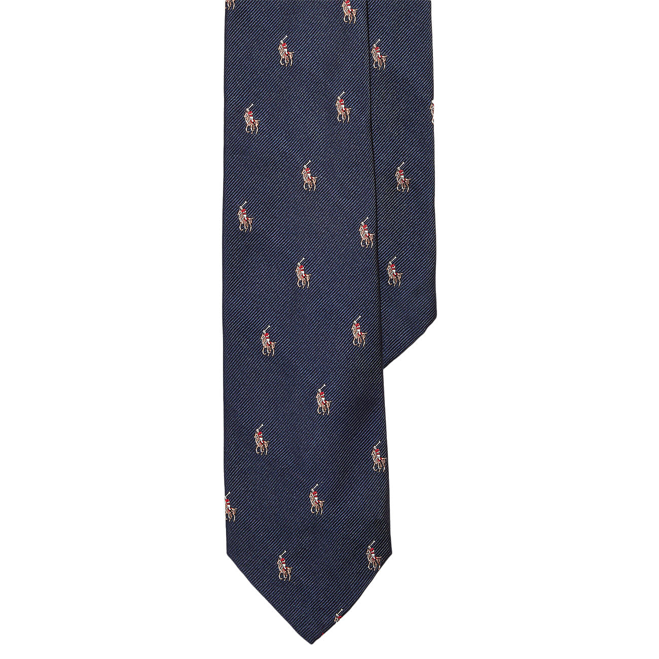 POLO RALPH LAUREN Cravatta Stretta In Repp Di Seta Polo Pony 712883557 003 NAVY 