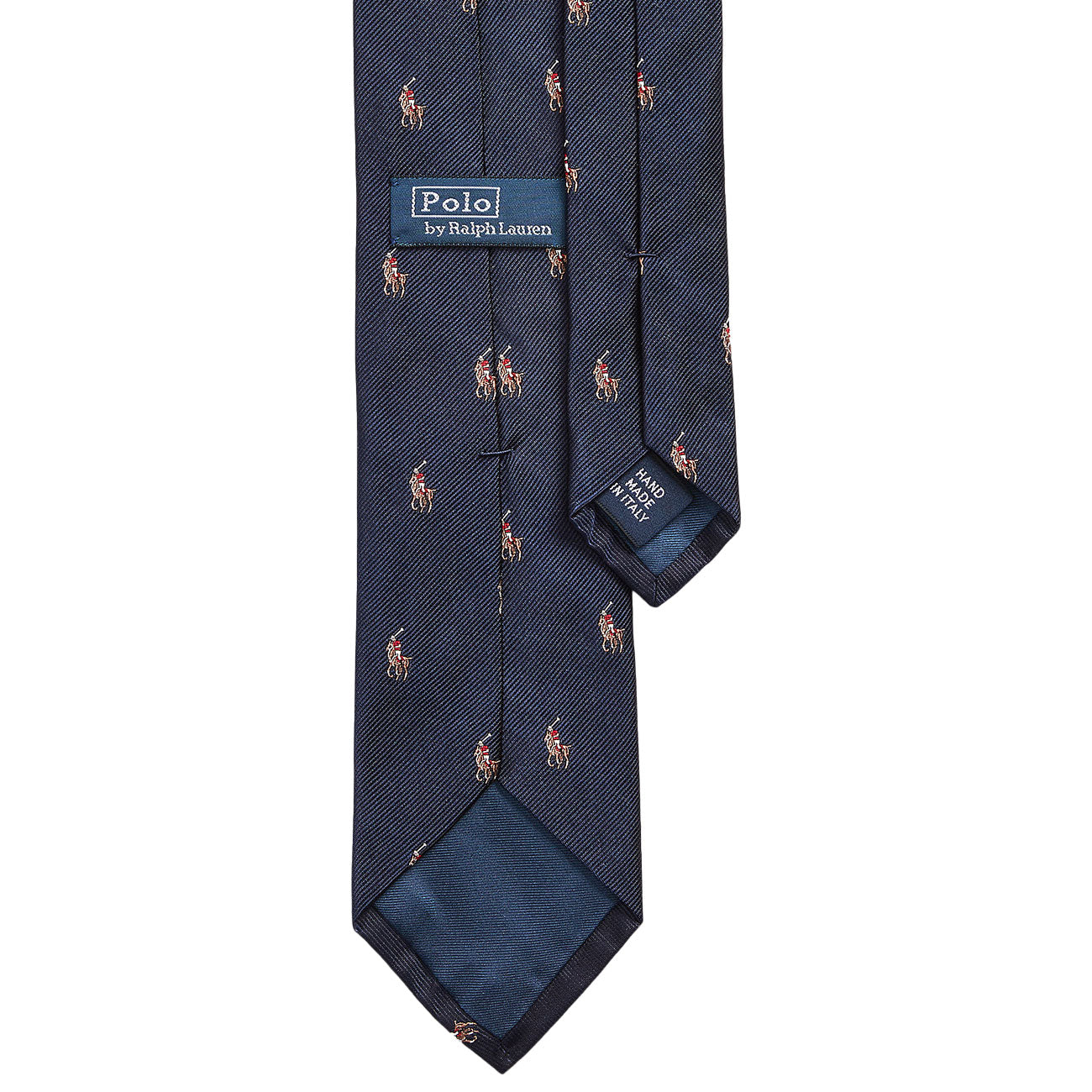 POLO RALPH LAUREN Cravatta Stretta In Repp Di Seta Polo Pony 712883557 003 NAVY 