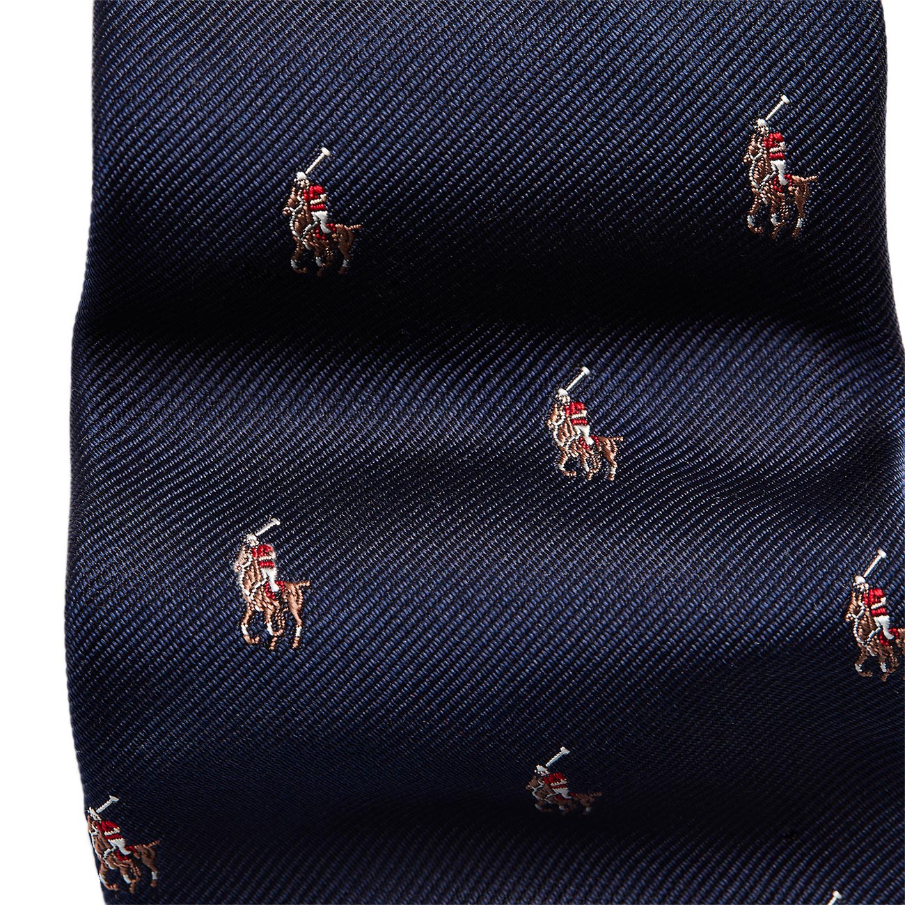 POLO RALPH LAUREN Cravatta Stretta In Repp Di Seta Polo Pony 712883557 003 NAVY 