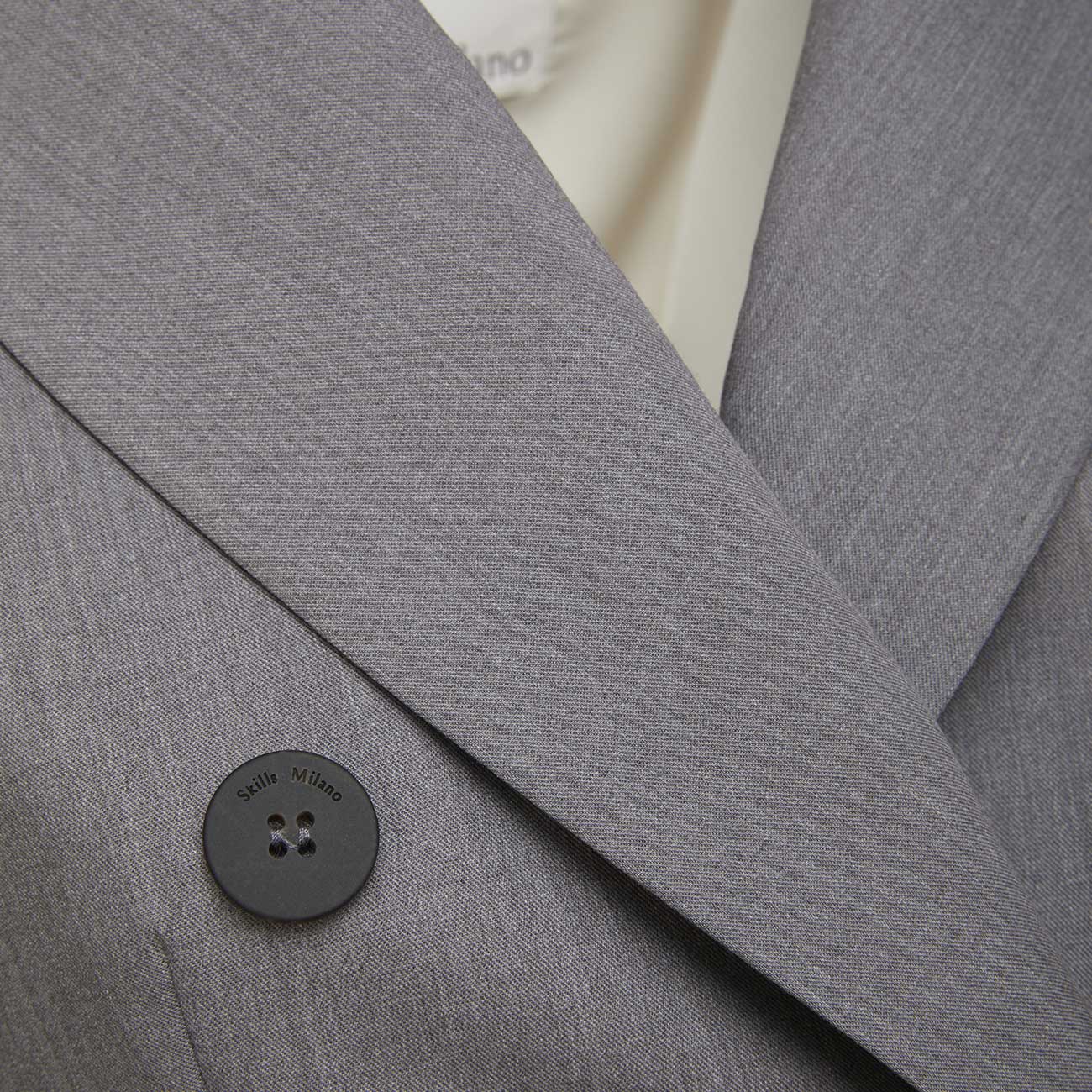 SKILLS MILANO Giacca Doppiopetto Crop W302SILVIA697W721 930 GRIGIO CHIARO 