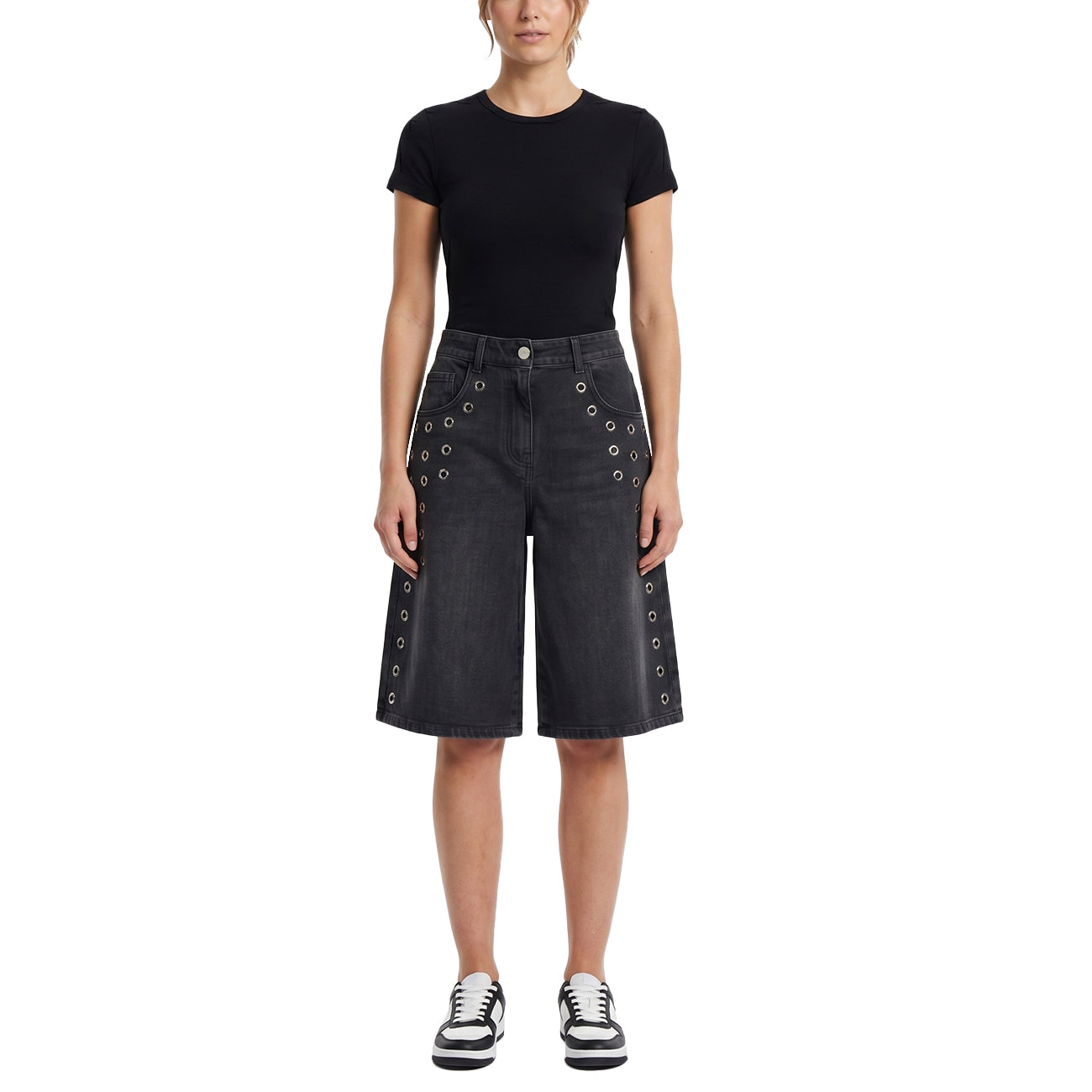 AKEP Bermuda In Denim Con Vele BMKD13103 NERO 
