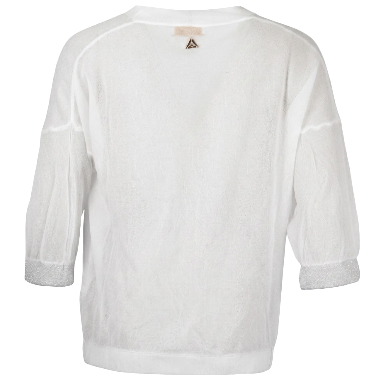 AKEP Blusa Light Jacquard Full Colo CMKD13235 ECRU 