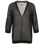 AKEP Blusa Light Jacquard Full Colo CMKD13235 NERO 