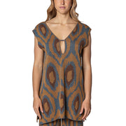 AKEP Smanicato Jacquard Peacock Eye MGKD13060 BLU 
