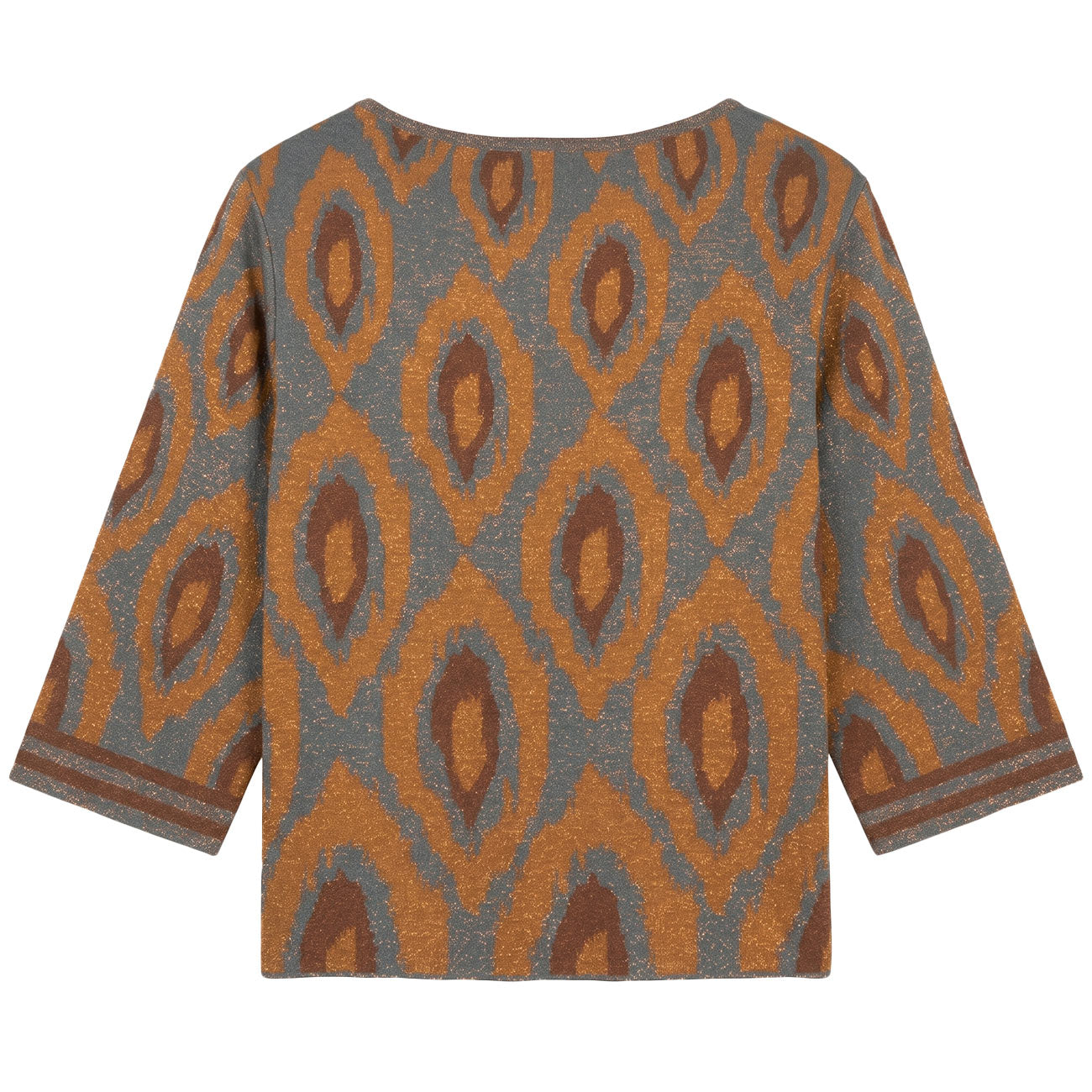 AKEP Maglia Jacquard Peacock Eyes MGKD13062 BLU 