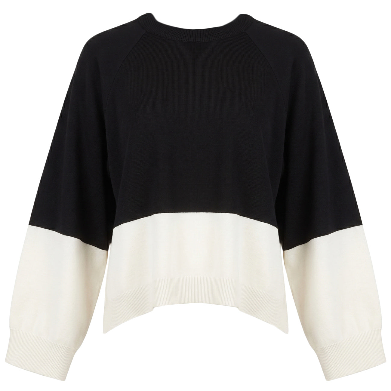 AKEP Maglia Girocollo MGKD13076 NERO/ECRU 