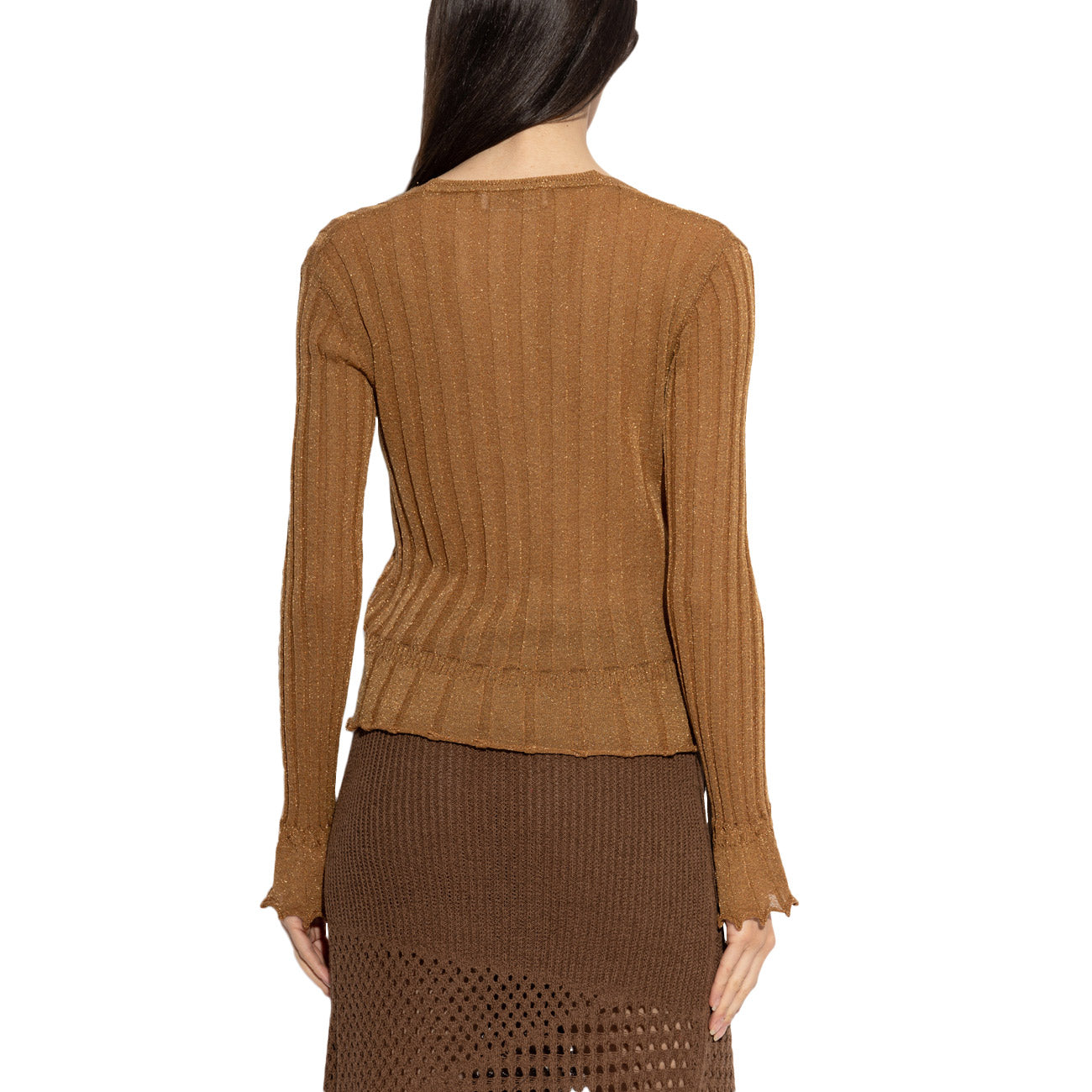 AKEP Cardigan Light Lurex MGKD13282 CAMMELLO 