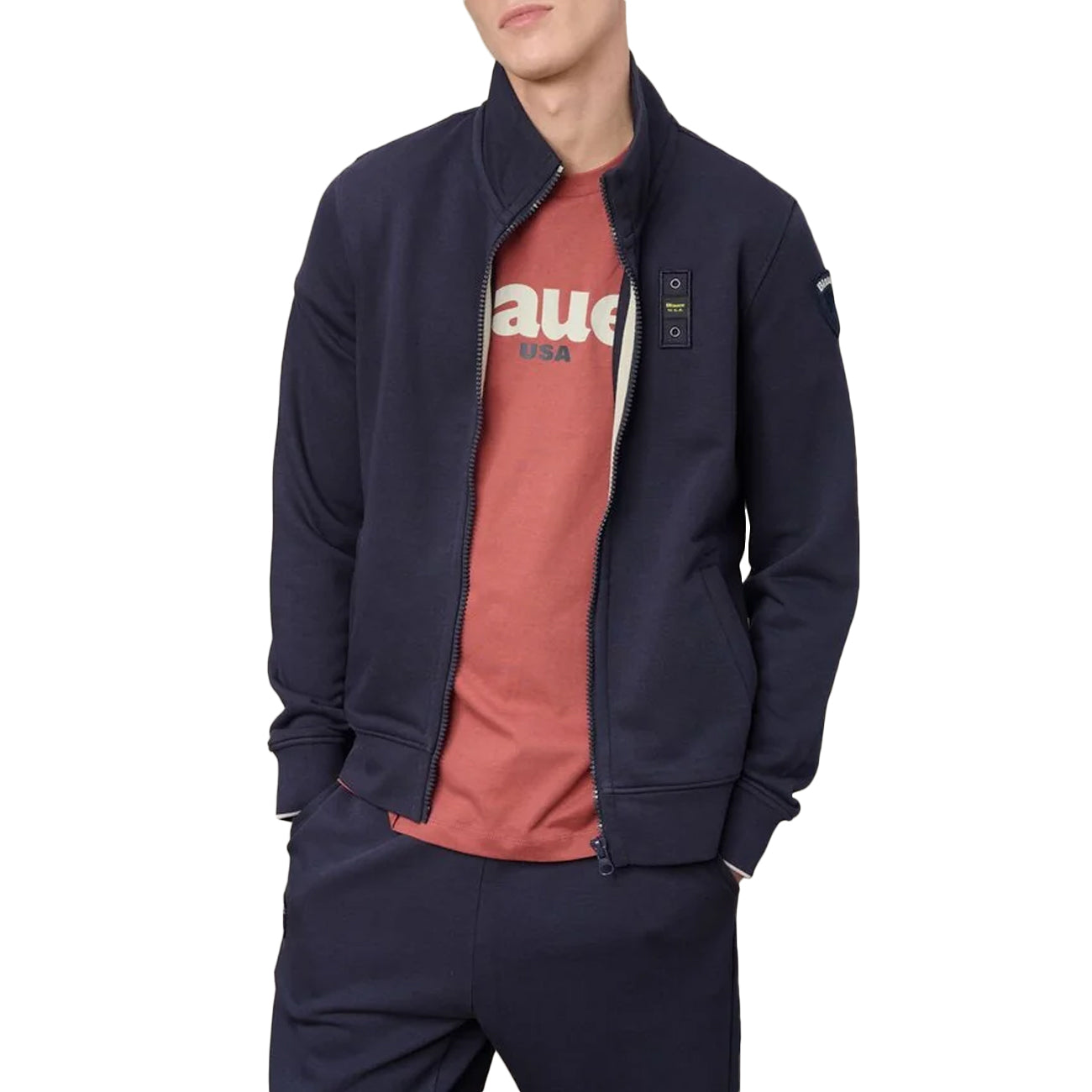 BLAUER Felpa Classica City New 26SBLUF01239-006804 888 BLU 