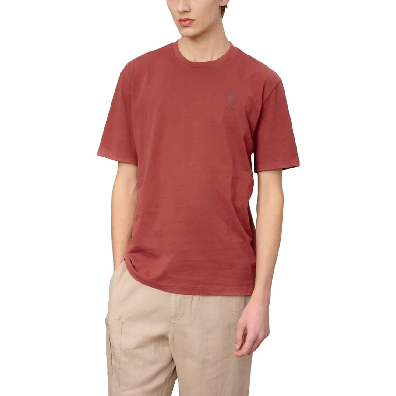 BLAUER T-shirt Eutaw Con Logo Tonale 26SBLUH02302-007439 586 MATTONE INGLESE 