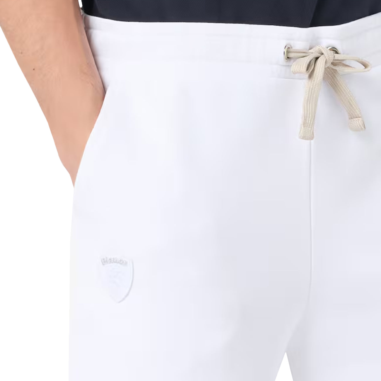 BLAUER Pantaloncini Estivi 26SBLUP05244-006804 100 BIANCO OTTICO 