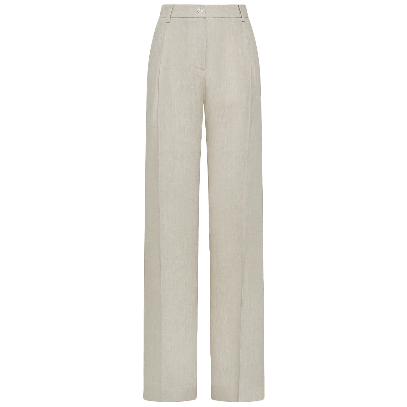 CRUNA Pantaloni Cora Loose Fit Con Pinces In Puro Lino CORA2619 111 SABBIA 