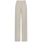 CRUNA Pantaloni Cora Loose Fit Con Pinces In Puro Lino CORA2619 111 SABBIA 