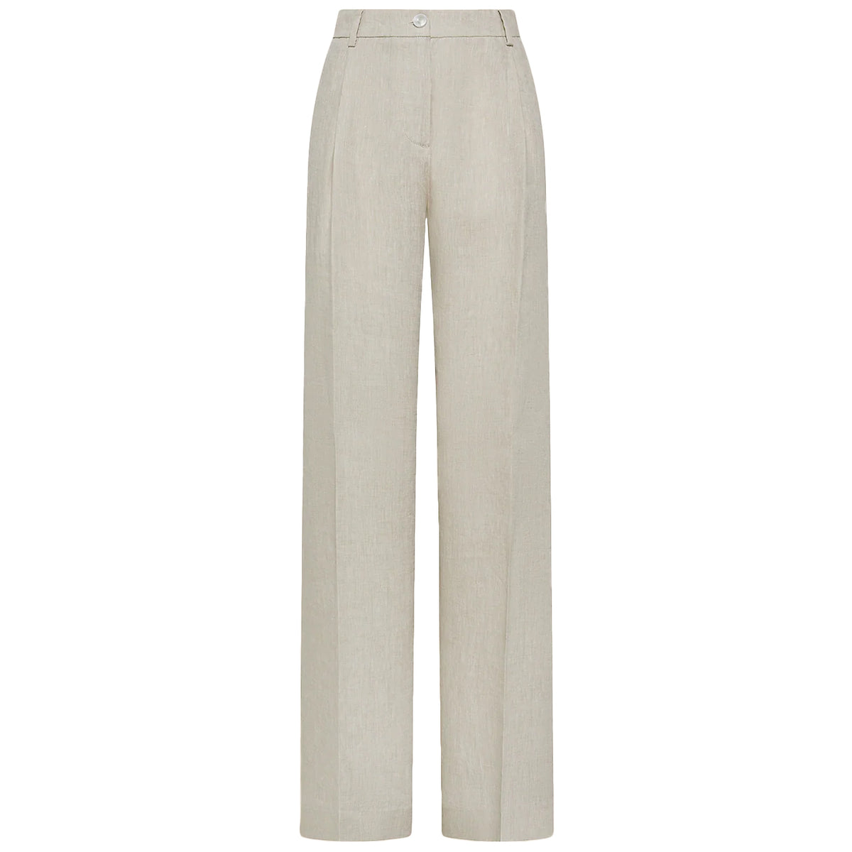 CRUNA Pantaloni Cora Loose Fit Con Pinces In Puro Lino CORA2619 111 SABBIA 