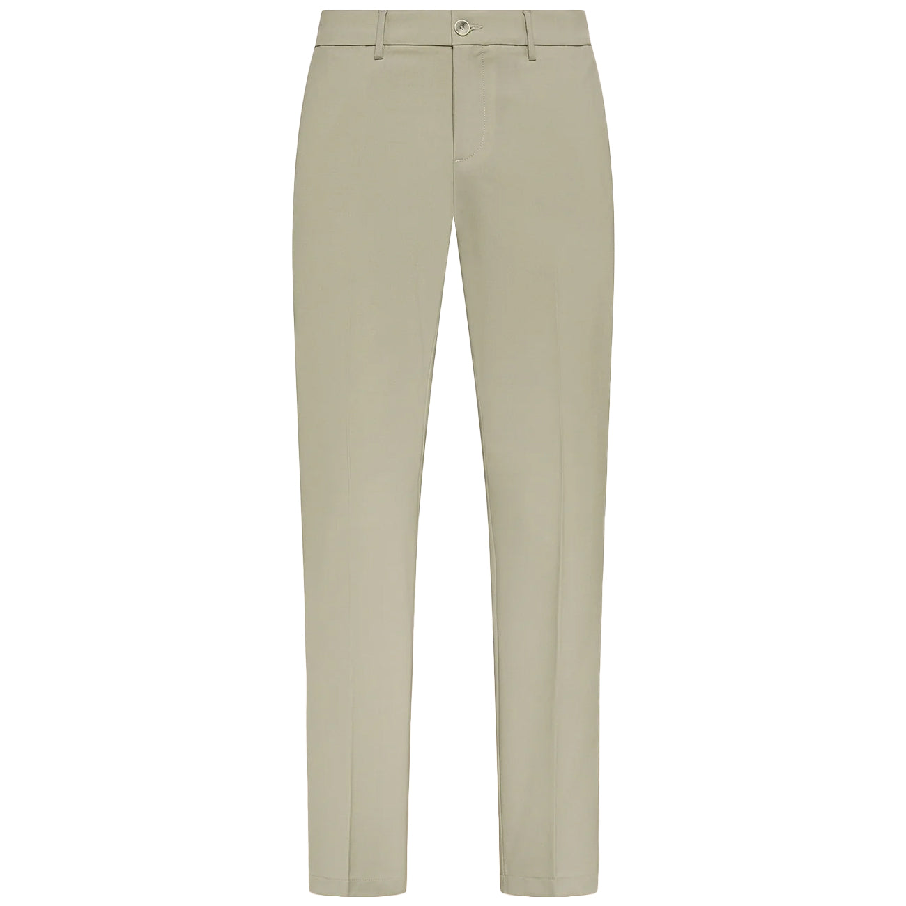 CRUNA PANTALONI SLIM TAPERD FIT CINTURA ELASTICA IN TELA DI LANA MITTE1714 122 BEIGE 