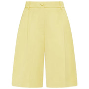 CRUNA REGULAR FIT SHORTS GINOCCHIO CON PINCES VISCOSA/LINO/GABARDINE NOAH2617 177 MIELE 