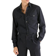 CRUNA Overshirt Con Bottoni E Tasche In Tessuto Traspirante OSAKA1722 511 NOTTE 