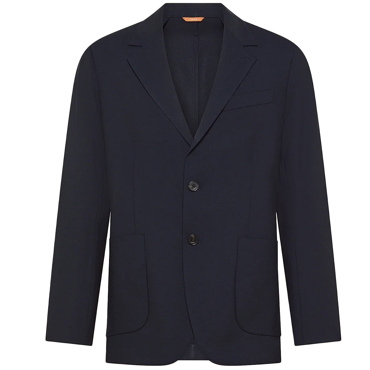 CRUNA Blazer Monopetto Con Tasche In Tela Di Lana TRIBECA1714 511 NOTTE 