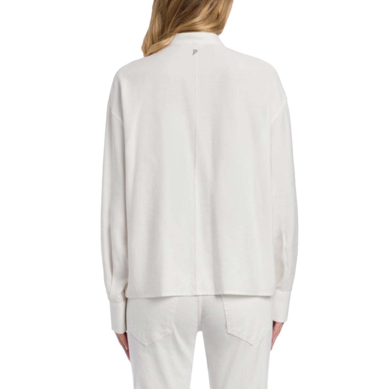 DONDUP Camicia Regular In Gabardina Di Viscosa DC493 IF0049D 001 LATTE 