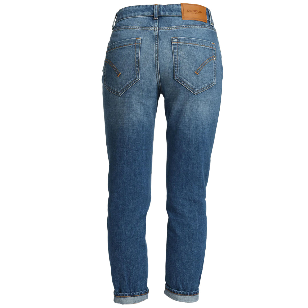 DONDUP Jeans Koons Con Bottoni Gioiello DP268B DFE286 MR3 800 BLU MEDIO 