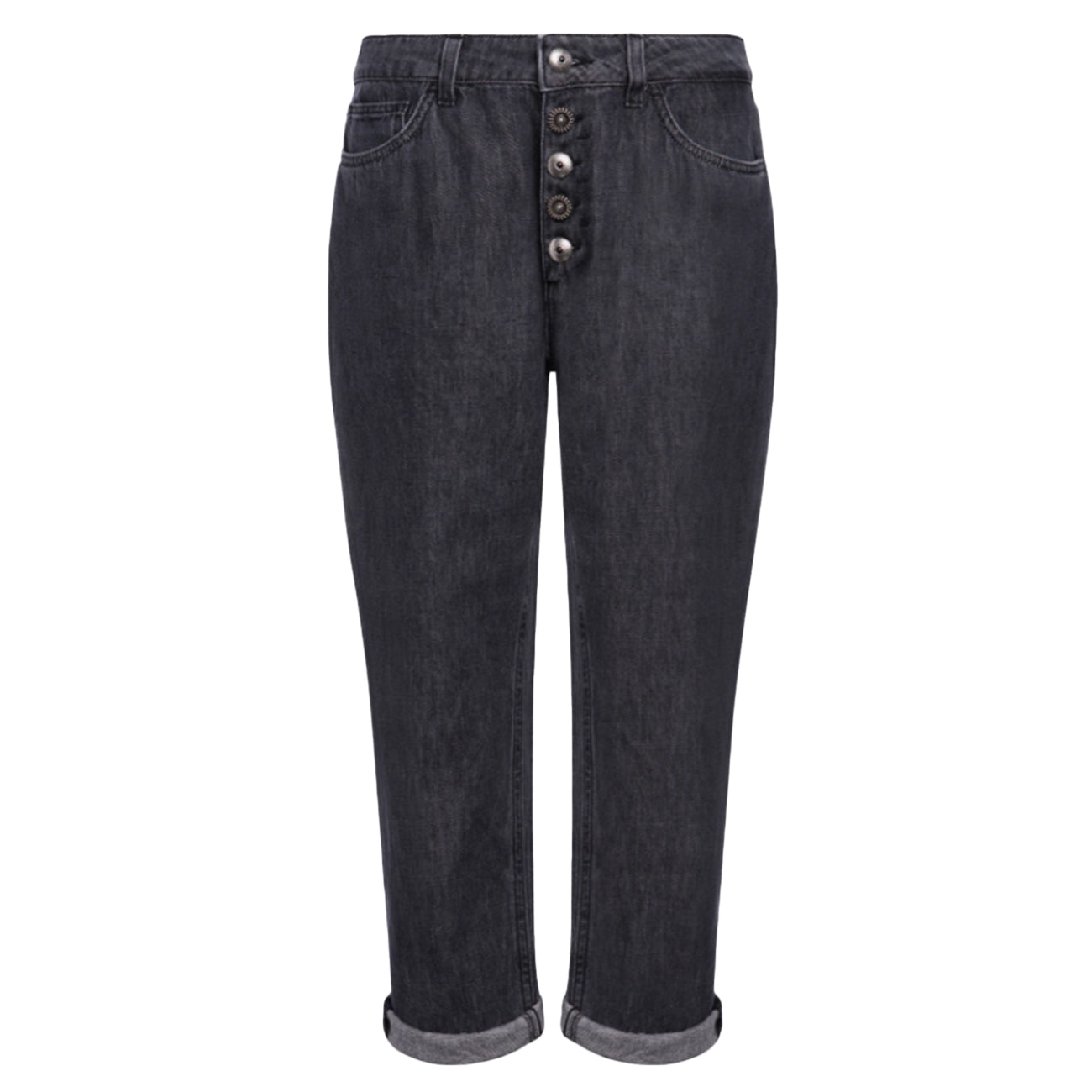 DONDUP Jeans Koons Loose In Denim Fisso Cotone E Lyocell DP268B DFE330 LZ7 999 NERO 