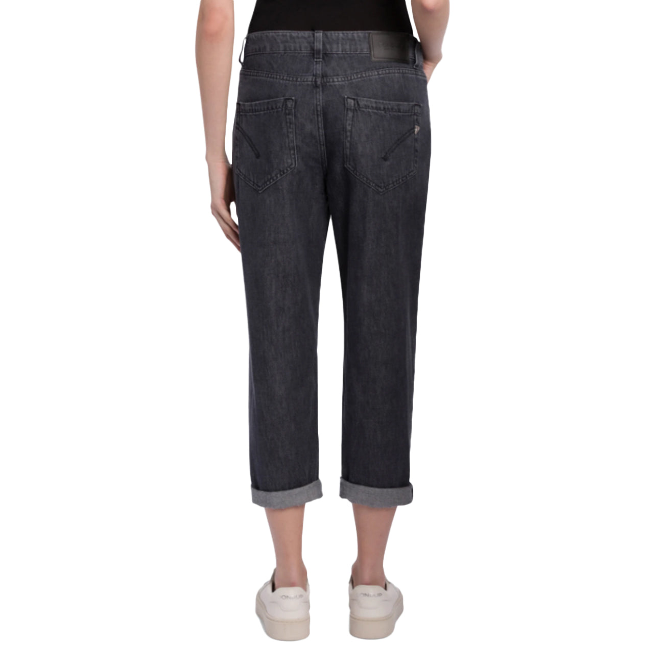 DONDUP Jeans Koons Loose In Denim Fisso Cotone E Lyocell DP268B DFE330 LZ7 999 NERO 