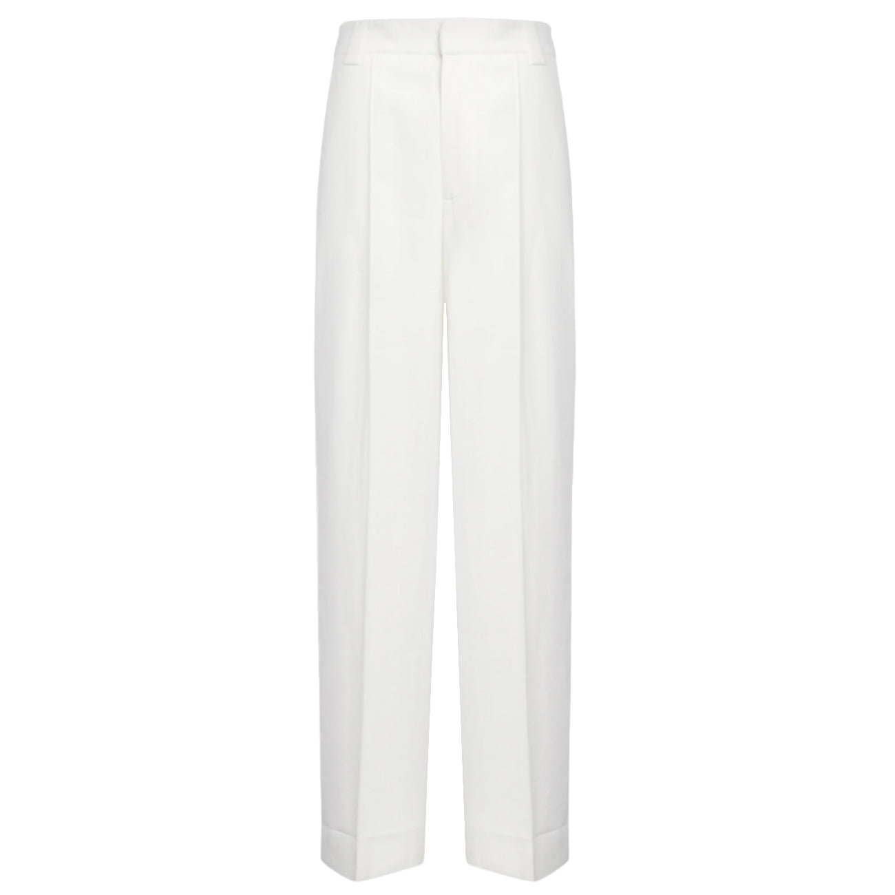 DONDUP Pantaloni Abby Wide Leg In Garbardina Di Viscosa DP883 IF0049D XXX 001 LATTE 