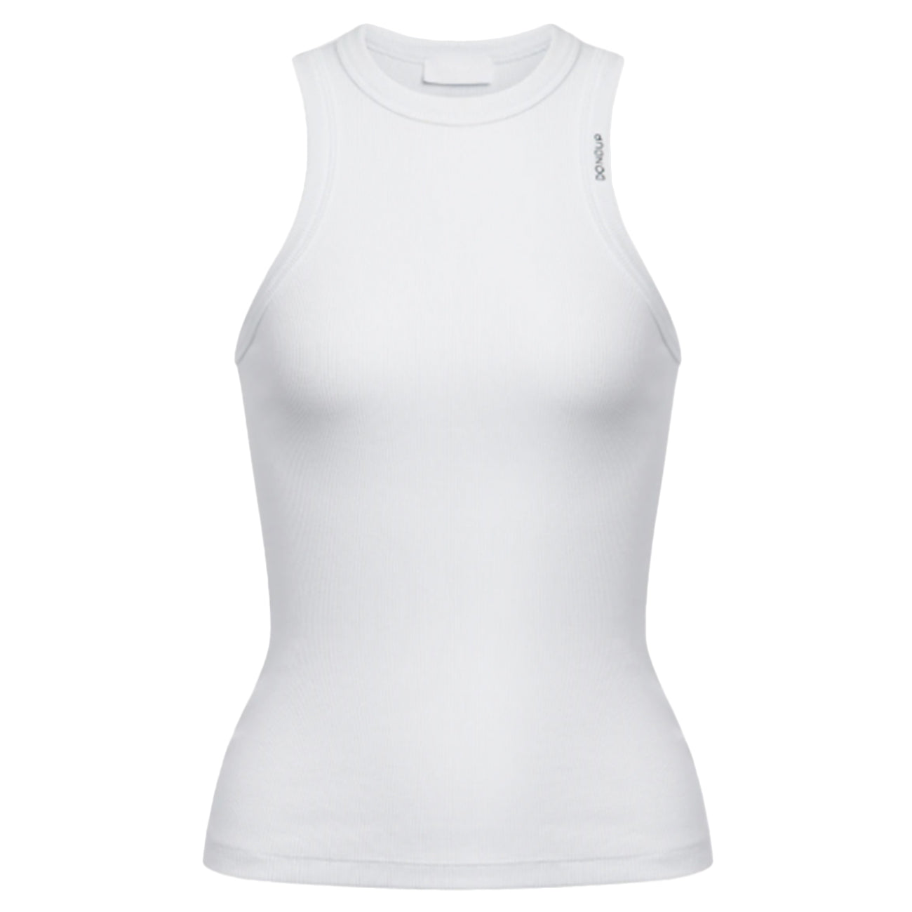 DONDUP Canotta Girocollo Slim In Costina Di Cotone DS071 JS0314 XXX 000 BIANCO 