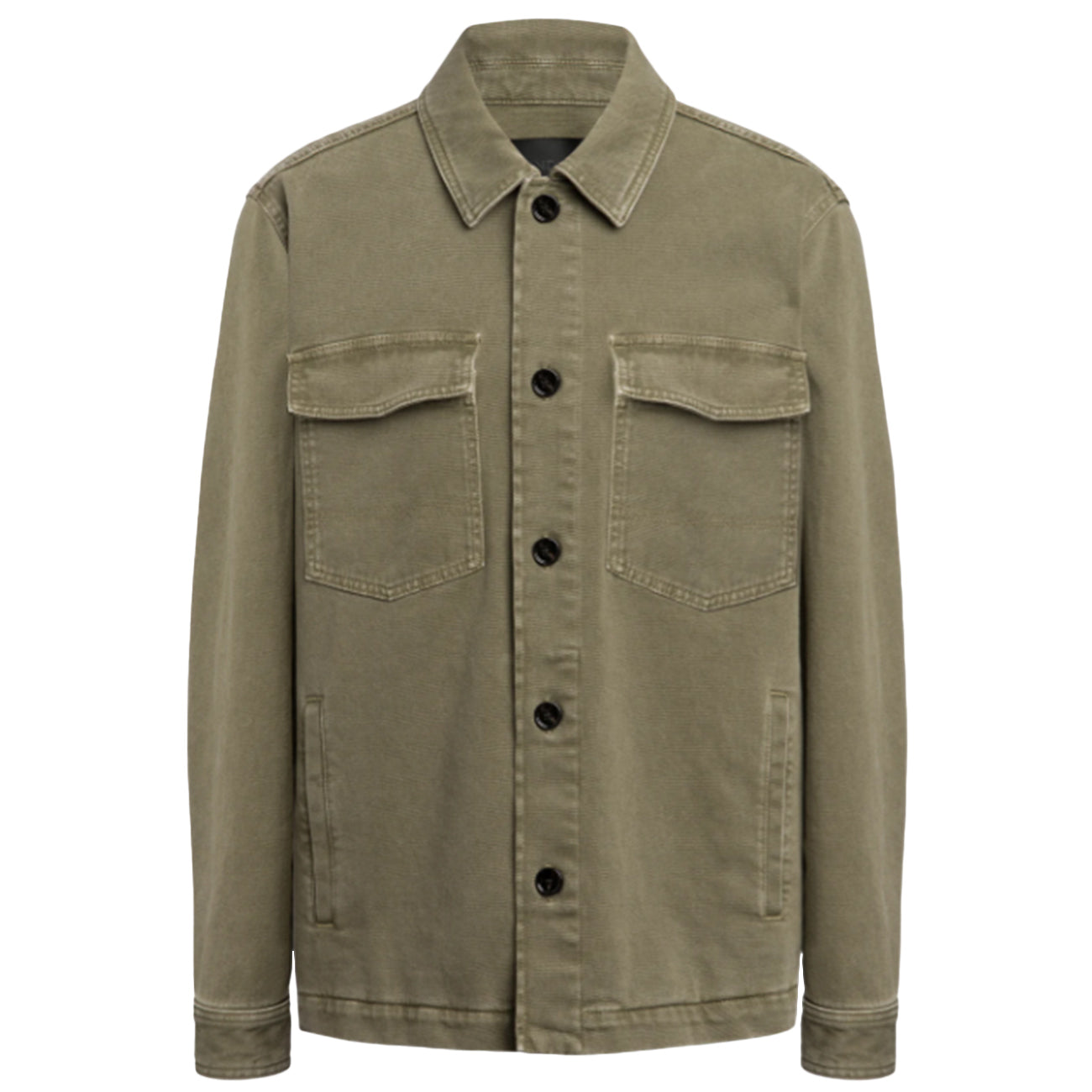 DONDUP Giacca Regular In Bull Stretch JU015_BSE037X_K12 637 VERDE MILITARE 