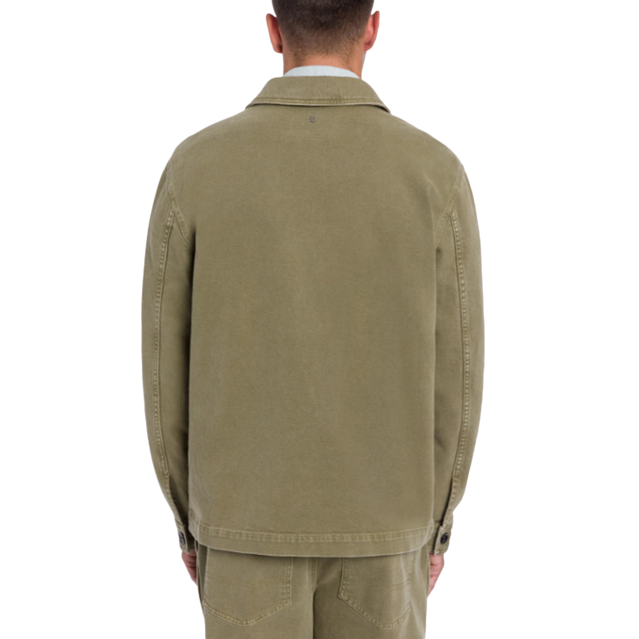 DONDUP Giacca Regular In Bull Stretch JU015_BSE037X_K12 637 VERDE MILITARE 