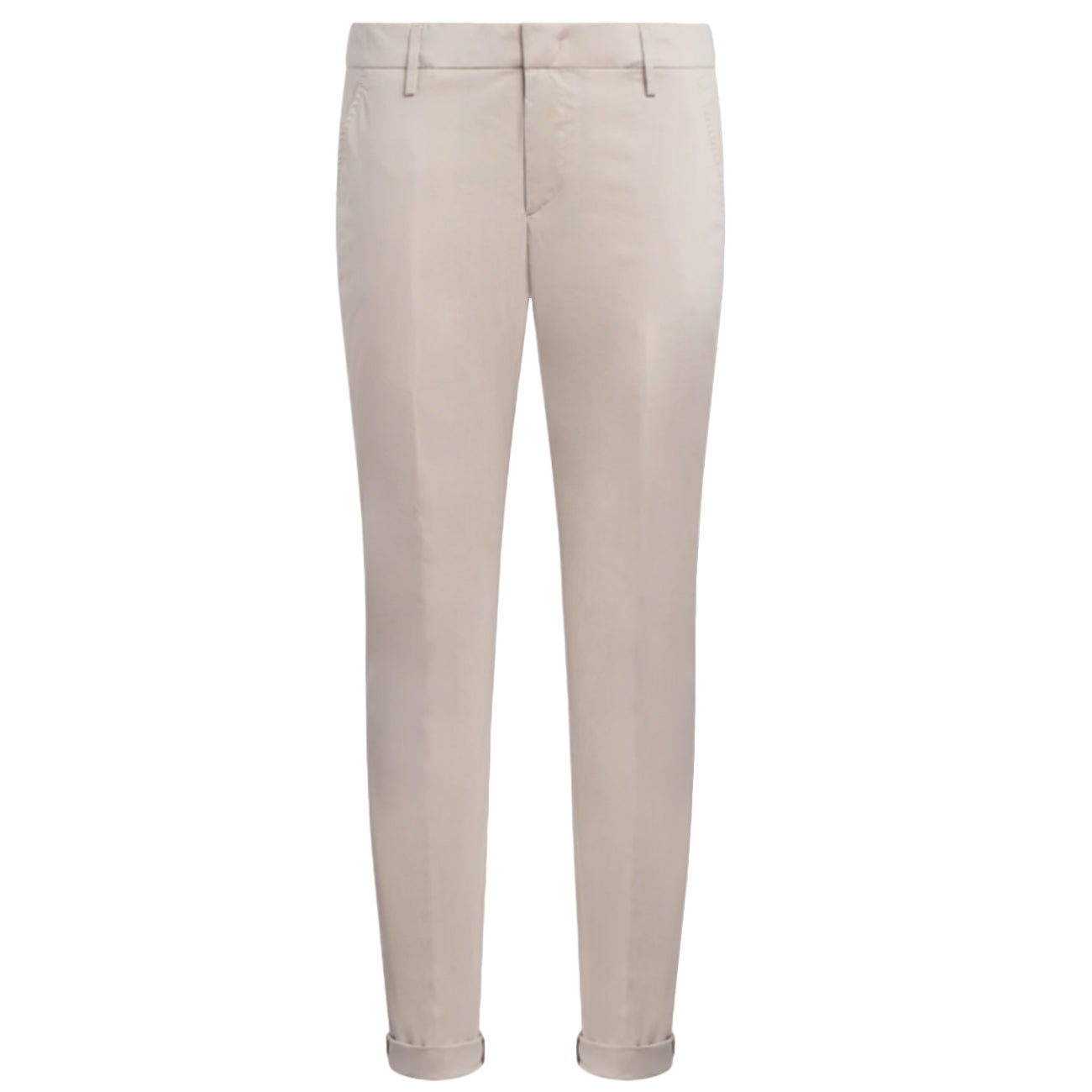 DONDUP Pantaloni Gaubert Slim In Popeline Cotone E Nylon UP235_PS0020U_002 010 LIEVITO 