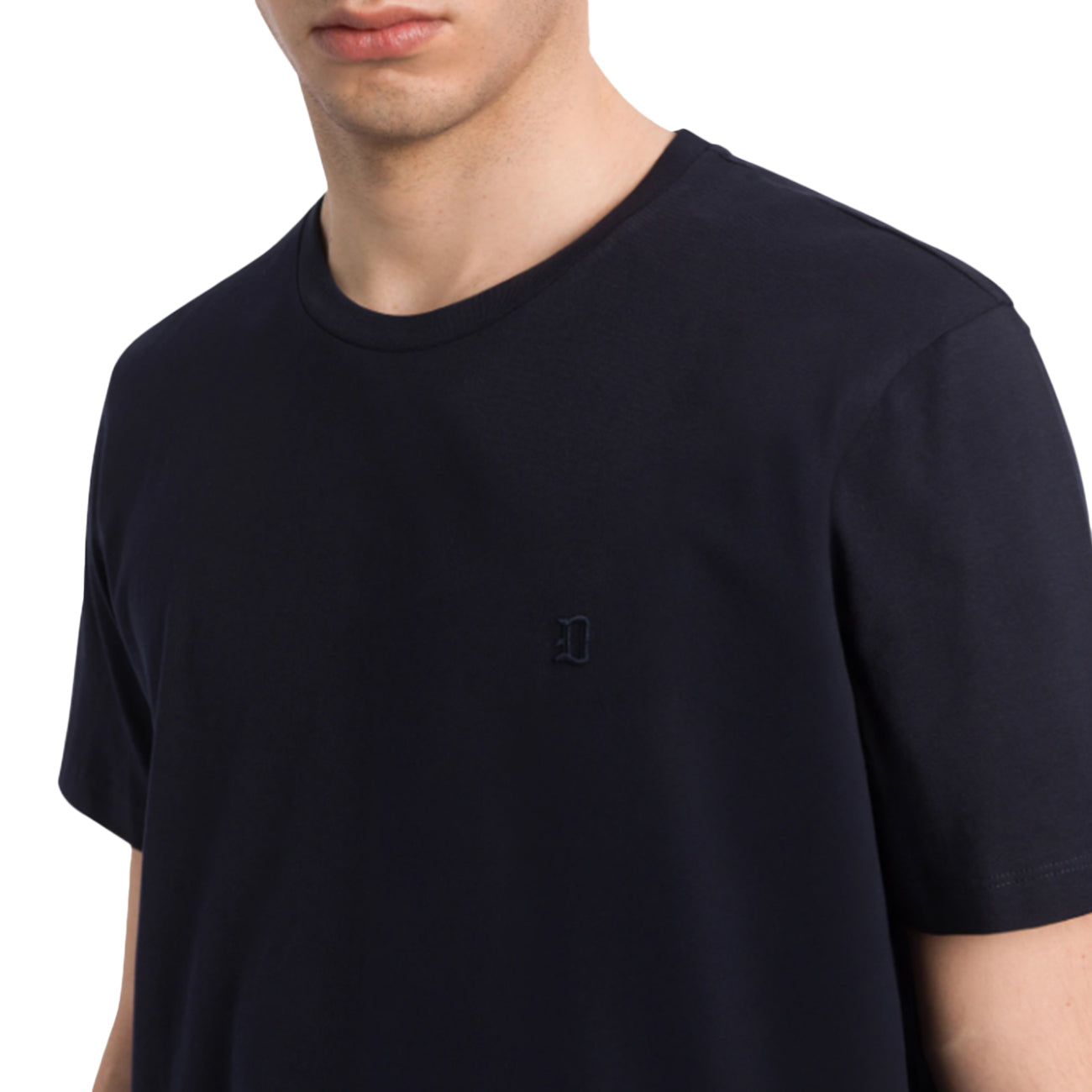DONDUP T-shirt "D" Ricamata US198_JF0309U_ML5 890 UNIVERSO 