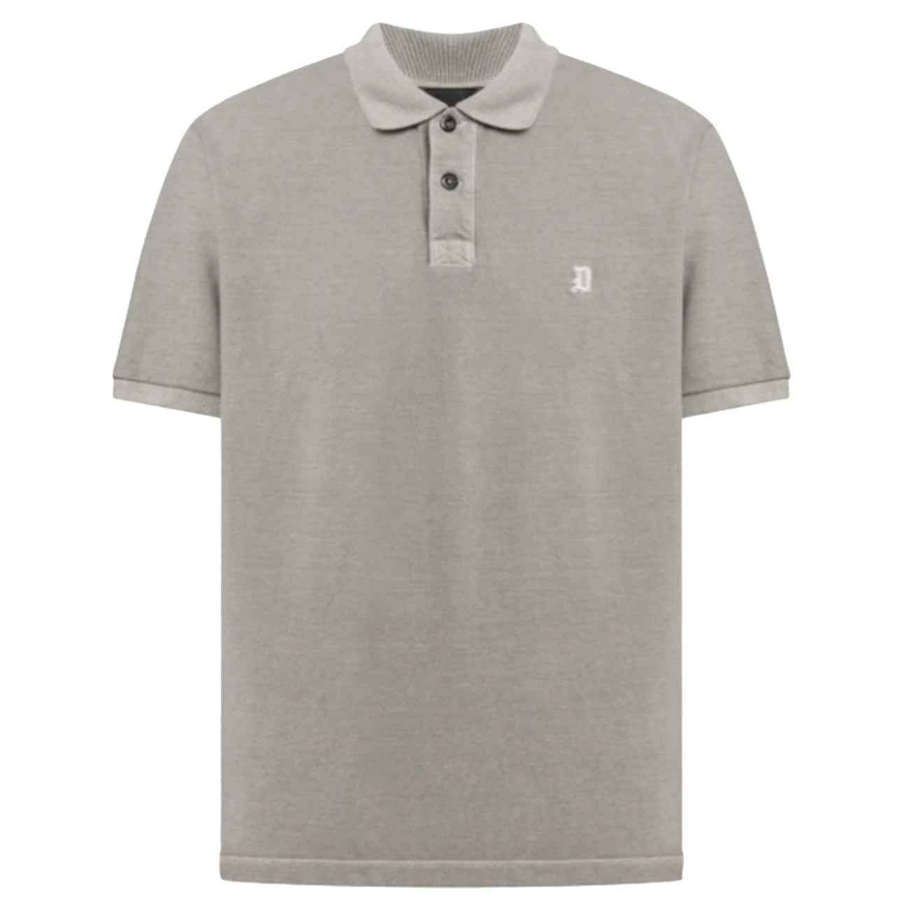DONDUP Polo Regular In Cotone Piquet US302_JF0315M_PTO 021 CRISTALLO 