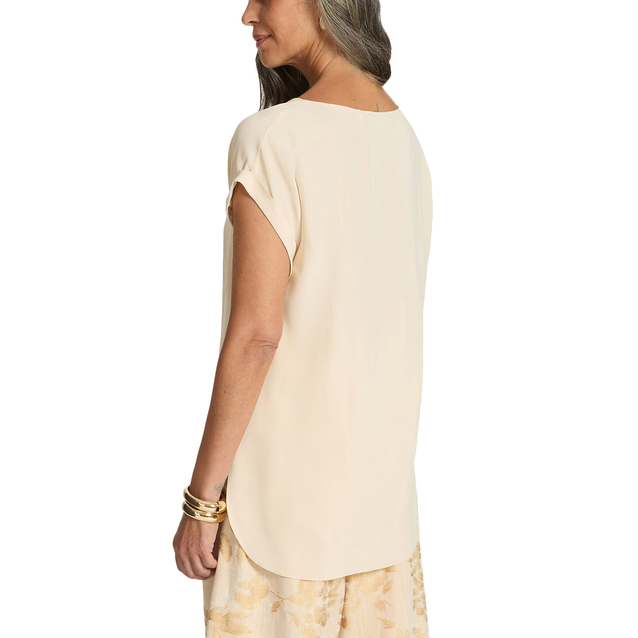 ELENA MIRO' Blusa In Crêpe De Chine 2090P200227N 002 SABBIA 