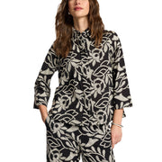 ELENA MIRO' Camicia In Cotone Ricamato 5012P000321N 01 NERO 