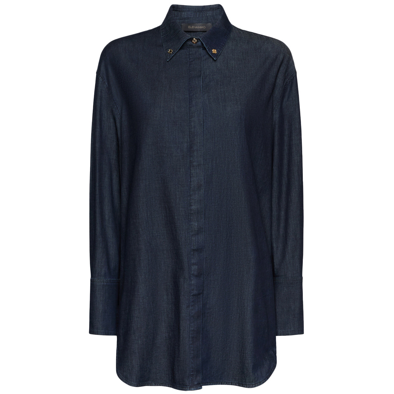 ELENA MIRO' Camicia In Chambray 5410P000265N 034 BLU 