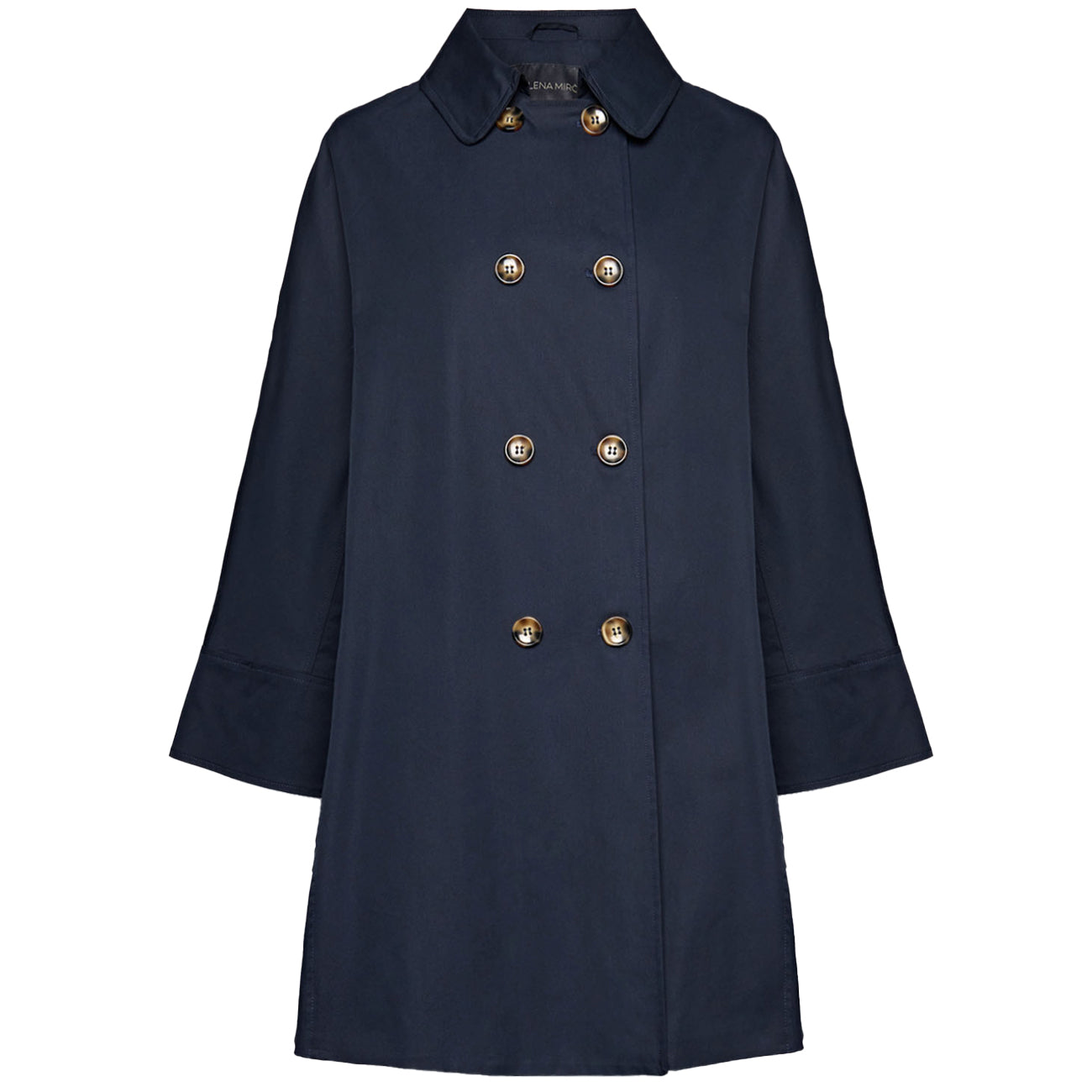 ELENA MIRO' Trench Doppiopetto In Gabardine F239P000182N 034 BLU 