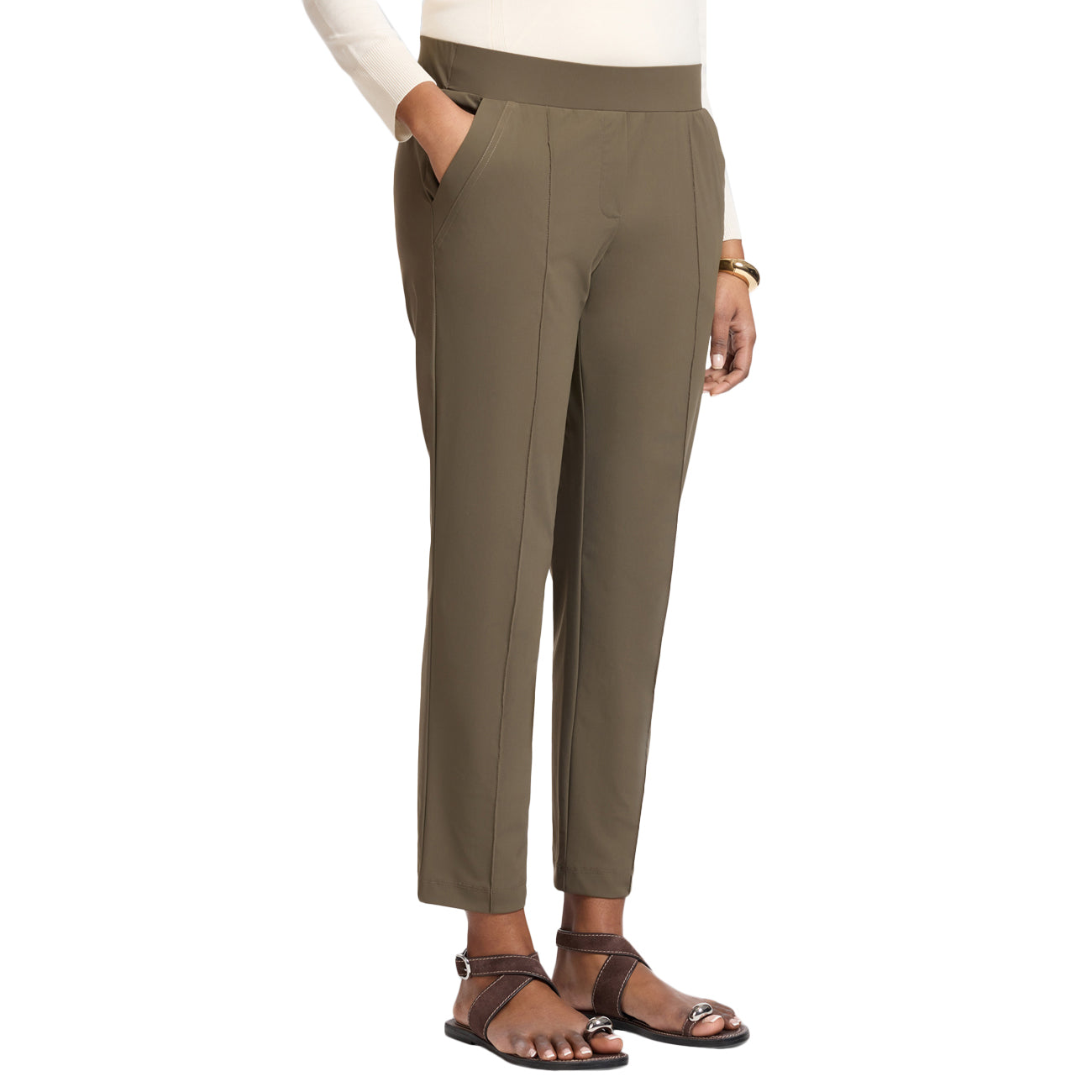 ELENA MIRO' Pantaloni In Jersey P075Z000164N 025 MILITARE 
