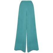 ELENA MIRO' Pantalone Palazzo In Cady P194P000441N B5 GREEN WATER 