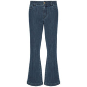 ELENA MIRO' Jeans 5 Tasche Kick Flare, "Florence" P526P000408N 034 BLU SCURO 