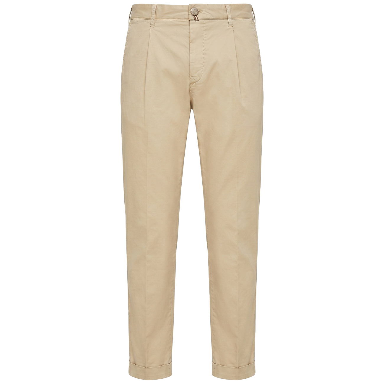 JACOB COHEN Pantalone Henry Cropped Slim Fit-Tinto Reattivo Gabardina JUM_P0003 001 S2544 TR C99 LIGHT BEIGE 