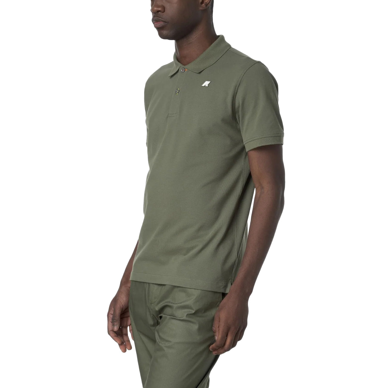 K-WAY Polo Vinnie Pique Slim K1125CW V15 GREEN LICHEN 
