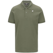 K-WAY Polo Vinnie Pique Slim K1125CW V15 GREEN LICHEN 