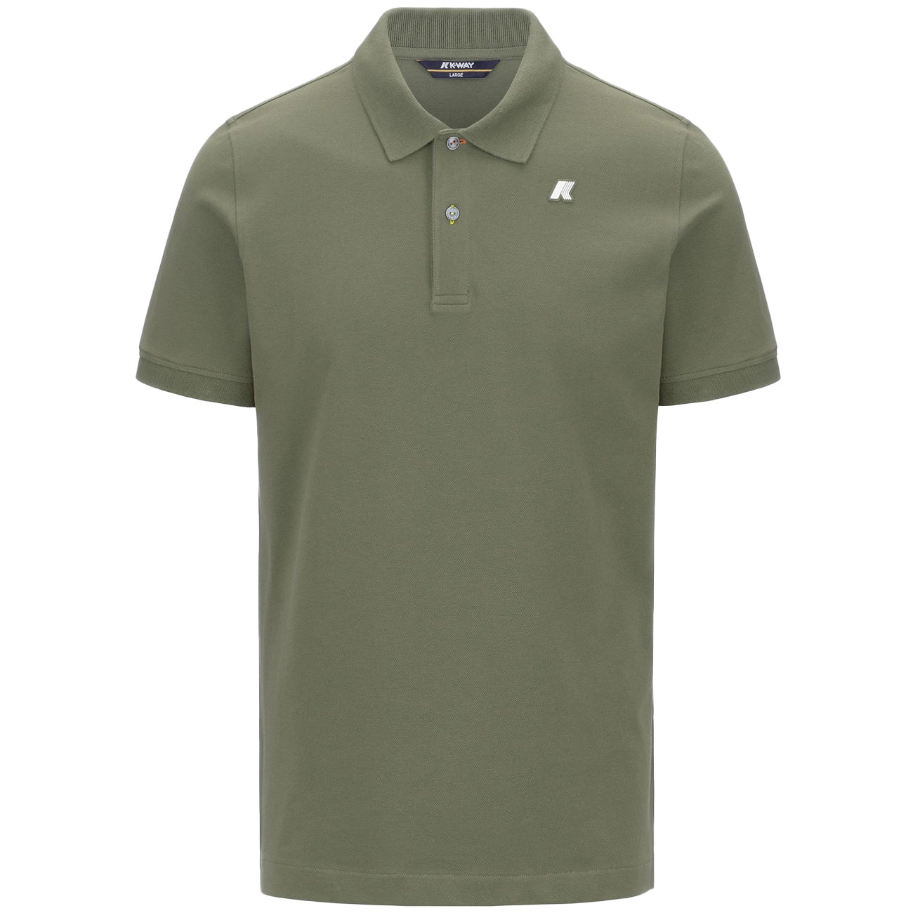 K-WAY Polo Vinnie Pique Slim K1125CW V15 GREEN LICHEN 