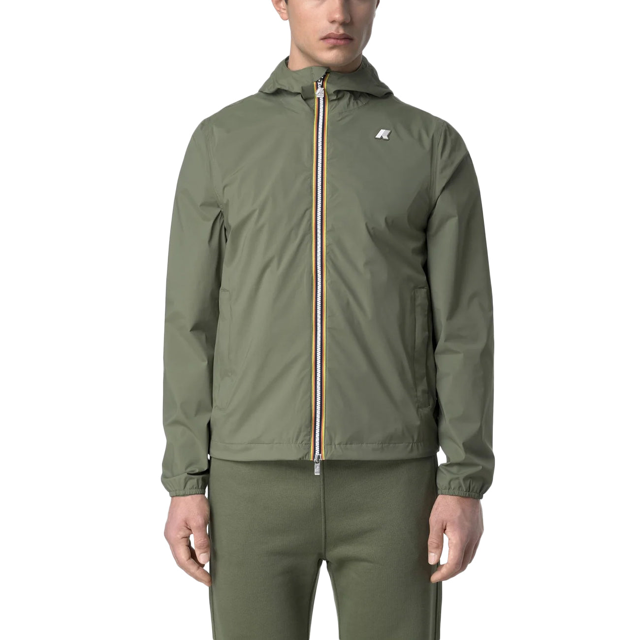 K-WAY Jack Stretch Nylon Jersey K3123UW V15 GREEN LICHEN 