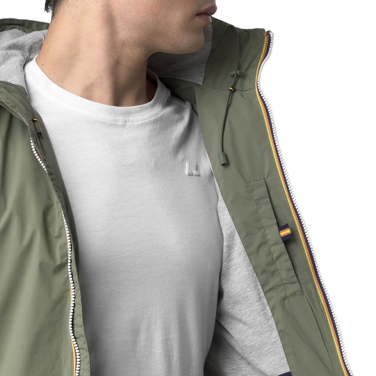 K-WAY Jack Stretch Nylon Jersey K3123UW V15 GREEN LICHEN 