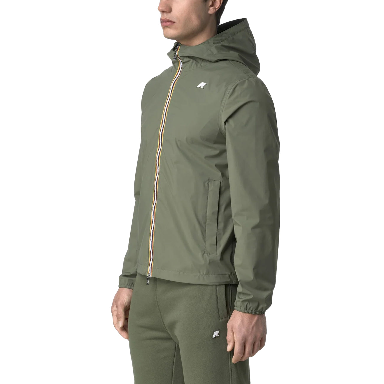 K-WAY Jack Stretch Nylon Jersey K3123UW V15 GREEN LICHEN 