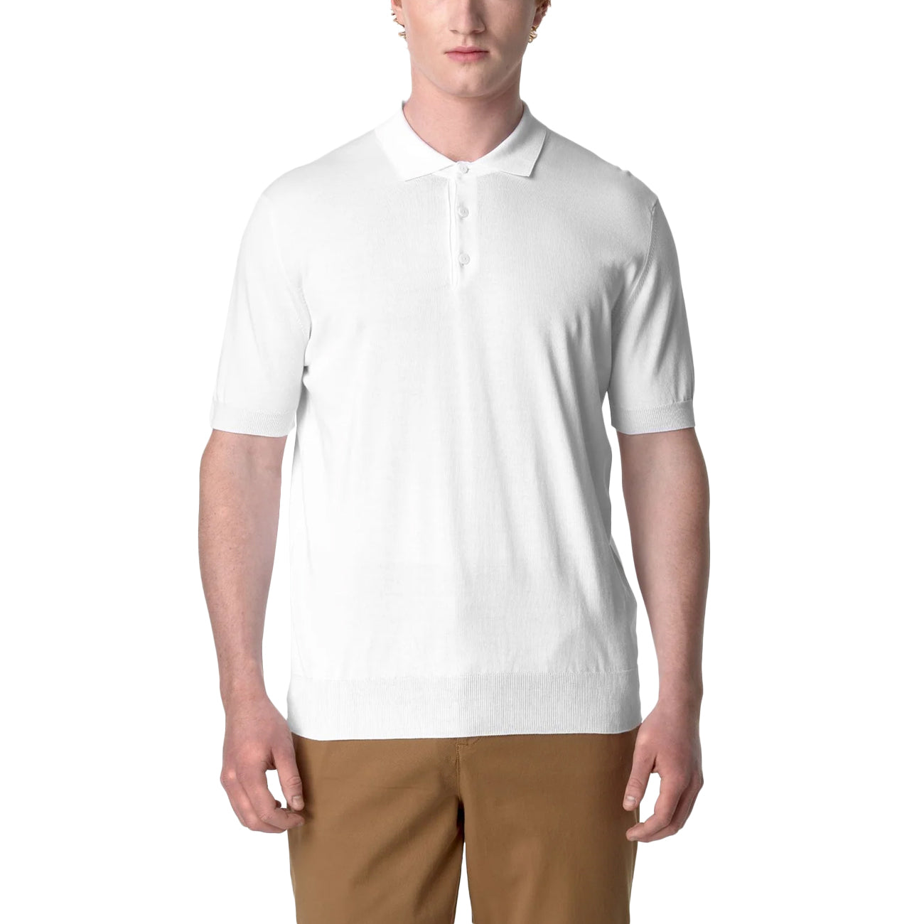 K-WAY Polo Pleyne Classica K4126RW 001 WHITE 